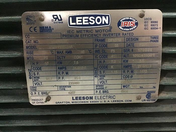 Used CONAIR 10 HP Grinder NCF-819 #139347