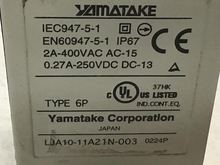 Used YAMATAKE Limit Switch LJA10-11A21N-003 #121735