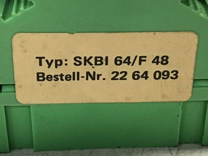 Used PHOENIX CONTACT Plug-In Card Holder SKBI64/F48 #134183