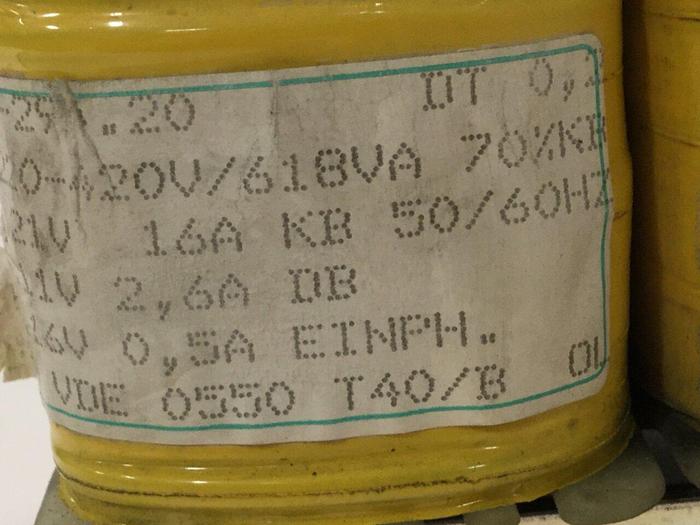 Used MESSTECHNIK MELLENBACH 618 VA Transformer VDE 0550 T40/B #107875