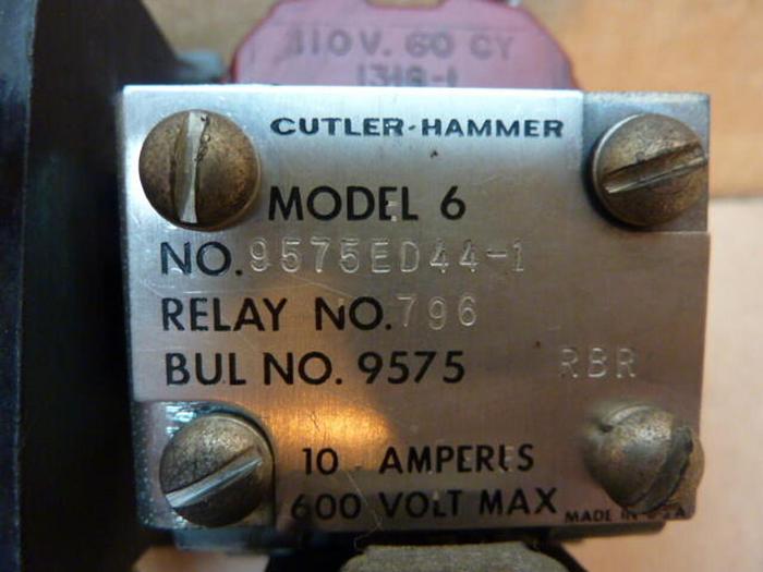 Used CUTLER HAMMER Motor Starter 9575ED44-1 #27800