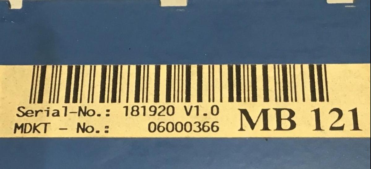 Used MANNESMANN DEMAG 06000366 BackPlane MB 121 USED