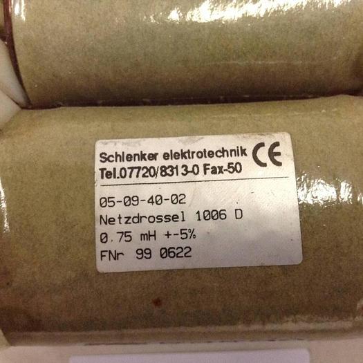 Used SCHLENKER ELEKTROTECHNIK Transformer 05-09-40-02 #69499