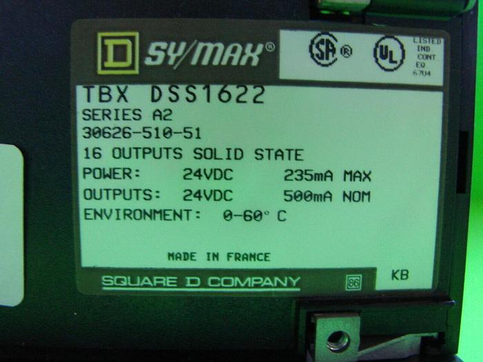 Used SQUARE D Module TBX DSS 1622 #11104
