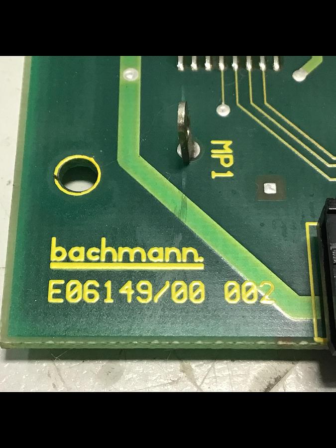 Used BACHMANN ELECTRONIC Circuit Board CA16/P2.5S E06149/00 002 USED