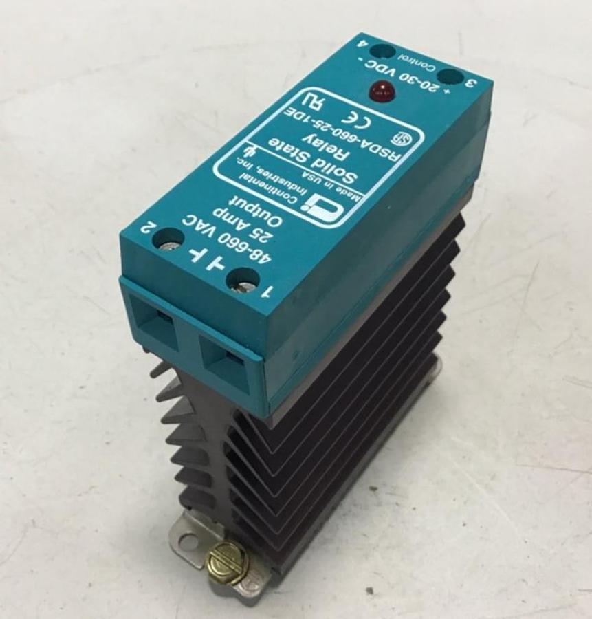 Used CONTINENTAL INDUSTRIES Solid State Relay RSDA-660-25-1DE USED