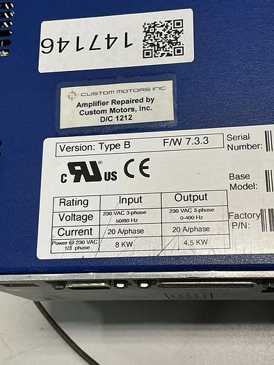 Used KOLLMORGEN CR20560