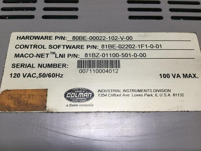 Used BARBER COLMAN Insta-Set Module 80BE-00022-102-V-00 Used