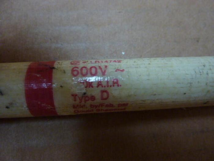 Used GOULD / SHAWMUT 15 Amp Fuse TRSR15 #26992