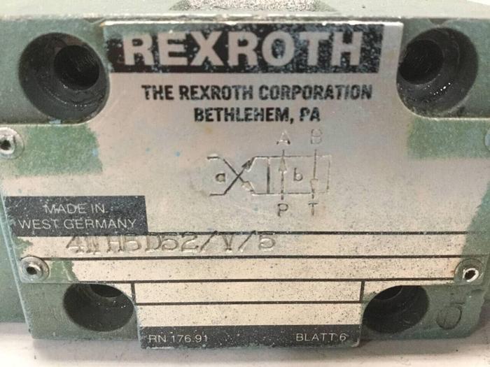 Used REXROTH Valve 4WH6D52V5 #99507