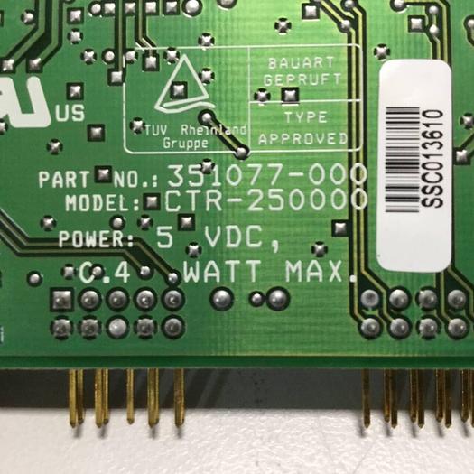 Used ELO TOUCH SYSTEMS Circuit Board CTR-250000 #93467