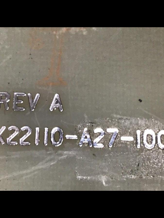 Used VAN DORN CRT Pathfinder Data Panel K22110-A27-100 USED