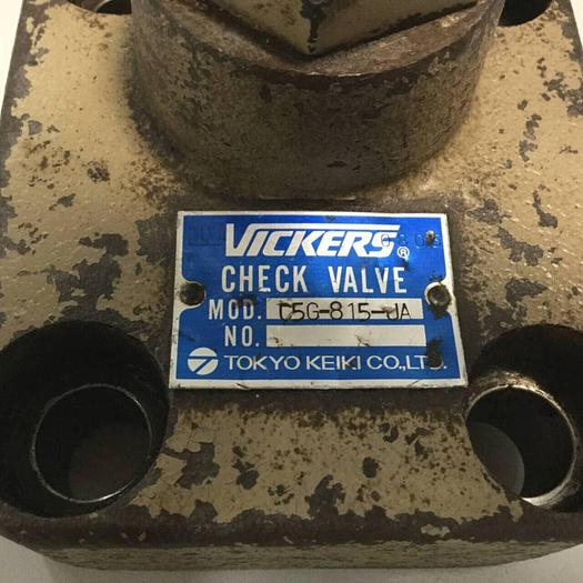 Used VICKERS Tokimec Check Valve C5G-815-JA #97647