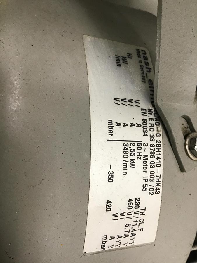 Used MOTAN Vacuum Pump B35C4AE Used #130951