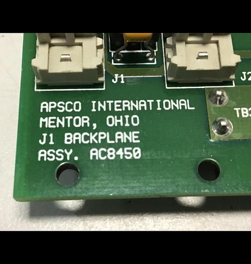 Used APSCO Van Dorn Rack Circuit Board AC8450 USED