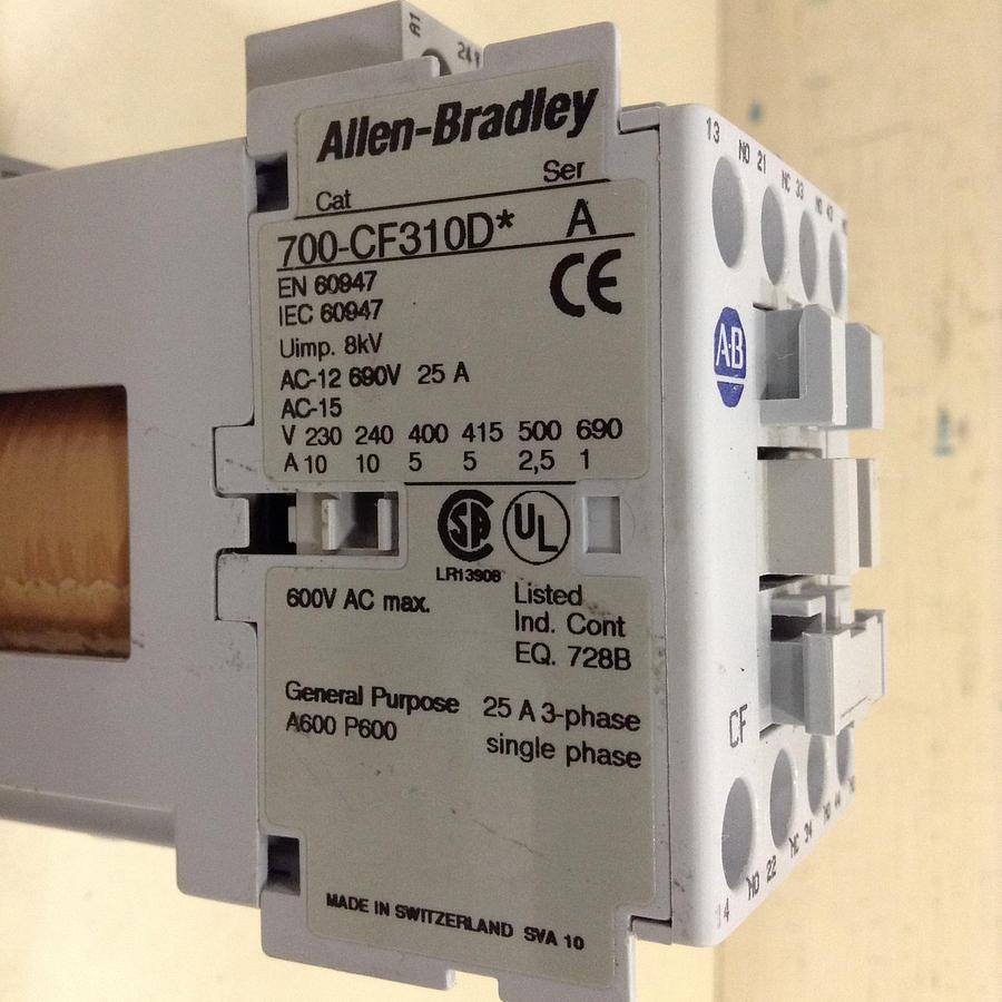 Used ALLEN BRADLEY Control Relay 700-CF310D SER A USED
