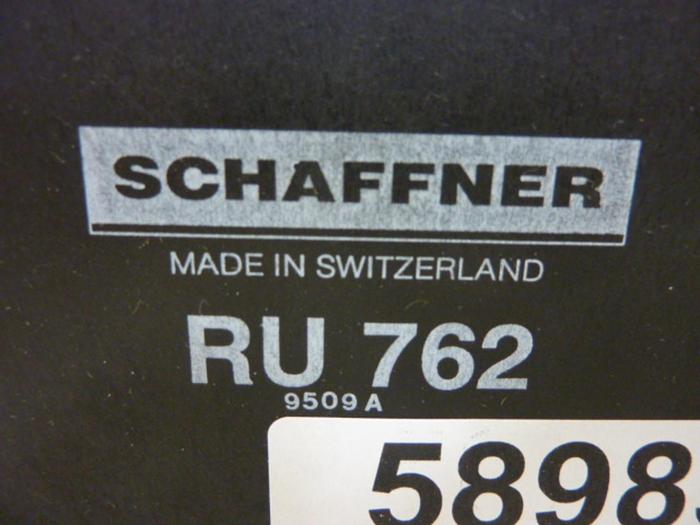 Used SCHAFFNER Line Filter RU 762 #58985