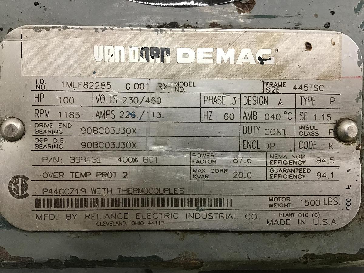 Used Reliance 1MLF82285-G-001-RX