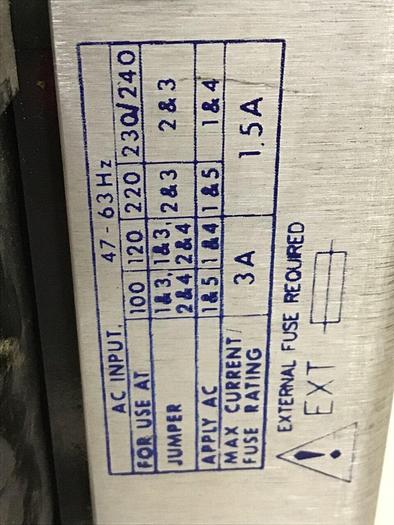 Used POWER-ONE Power Supply F5-25/OVP-A #143982