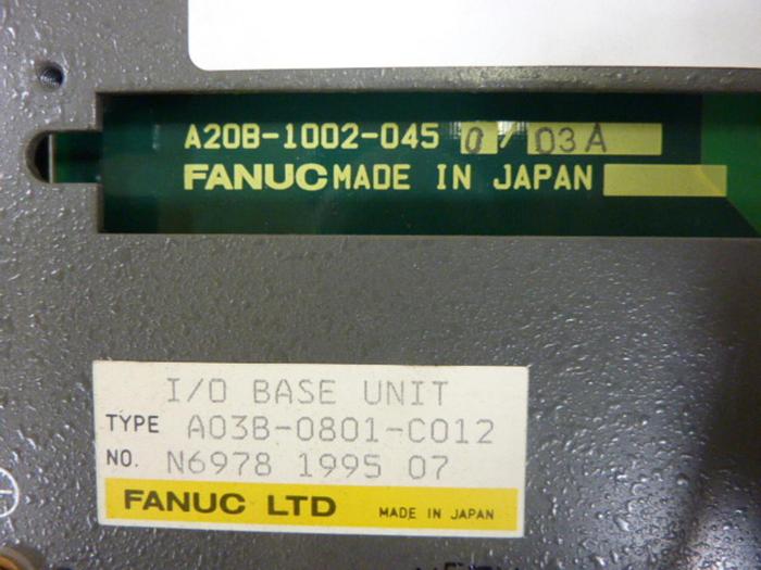 Used FANUC I/O Base Unit Card A03B-0801-C012 #105409