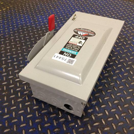 Used SIEMENS General Duty Safety Disconnect Switch GF322N VBII #75441