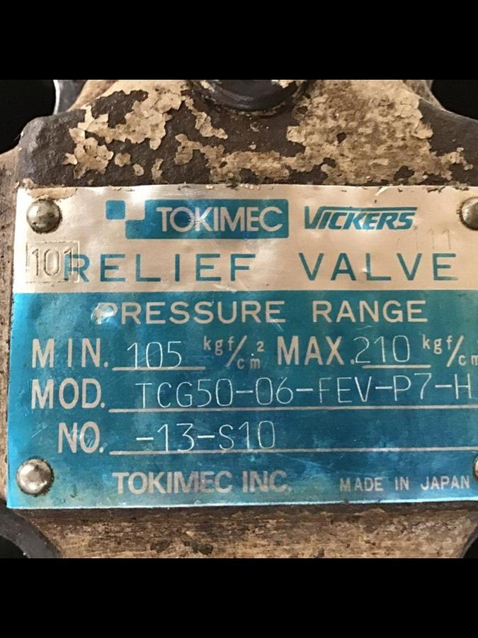 Used VICKERS Valve TCG50-06-FEV-P7-H-13-S10 USED