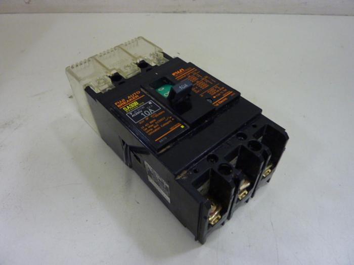 Used FUJI ELECTRIC 10 Amp Circuit Breaker SA33B-10 #60741