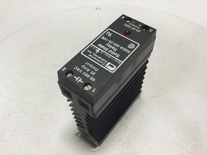 Used CONTINENTAL INDUSTRIES Solid State Relay RSDA-660-25-1DE #134802
