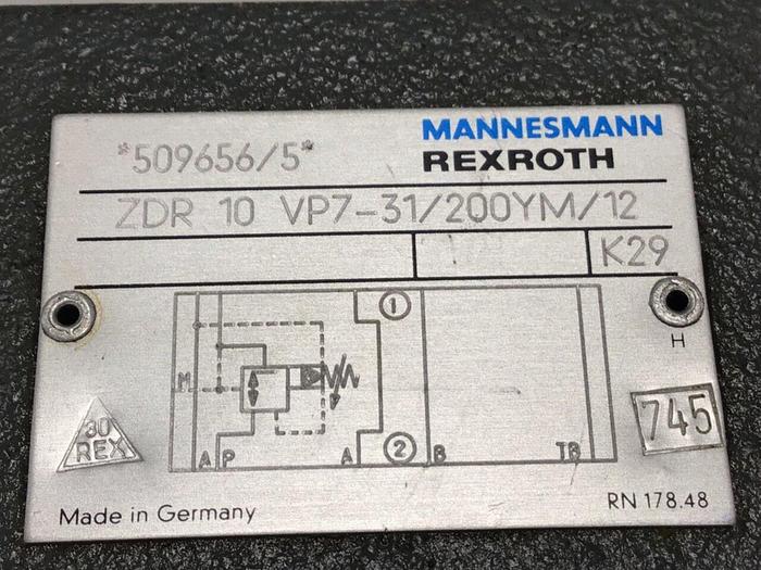 Used REXROTH Directional Valve ZDR10VP731200YM12 USED