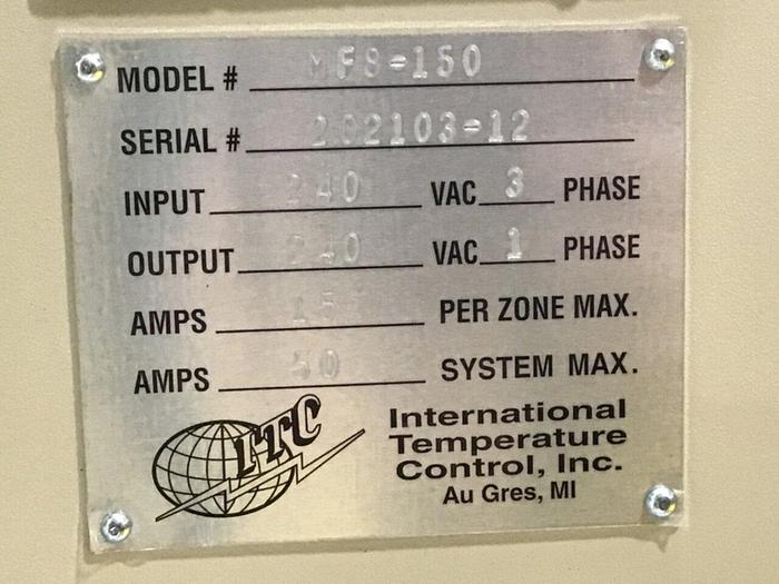 IDEAL MACHINERY 8 Zone Hot Runner IM-MF8-150-A1ST NEW