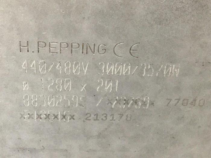 Used H PEPPING 3000/3570 Watt Heater Band 88302595 #111132