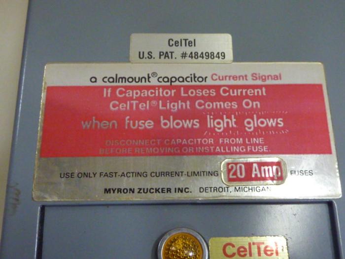 Used CALMOUNT Power Capacitor Assembly KIM43003-3 #67546