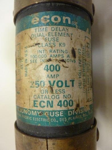 Used ECON 400 Amp Fuse ECN-400 #66137