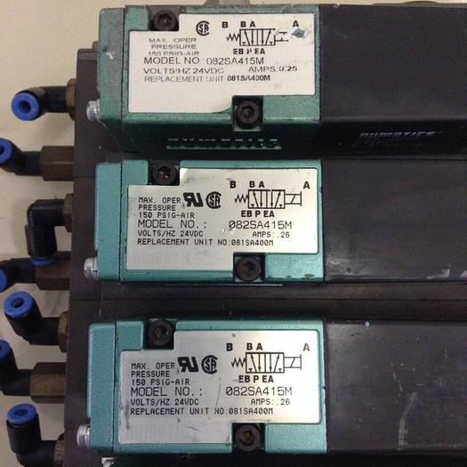 Used NUMATICS Control Block w/ Valves 082SS415M #80013