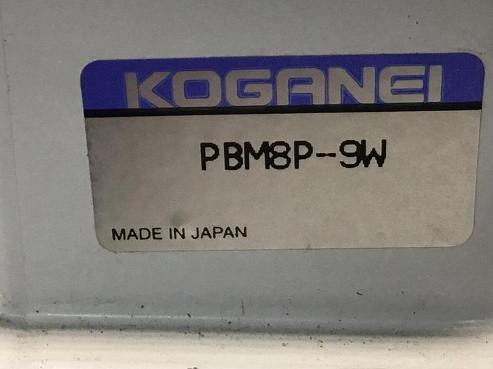 Used KOGANEI Manifold with Valve PBM8P-9W #120993