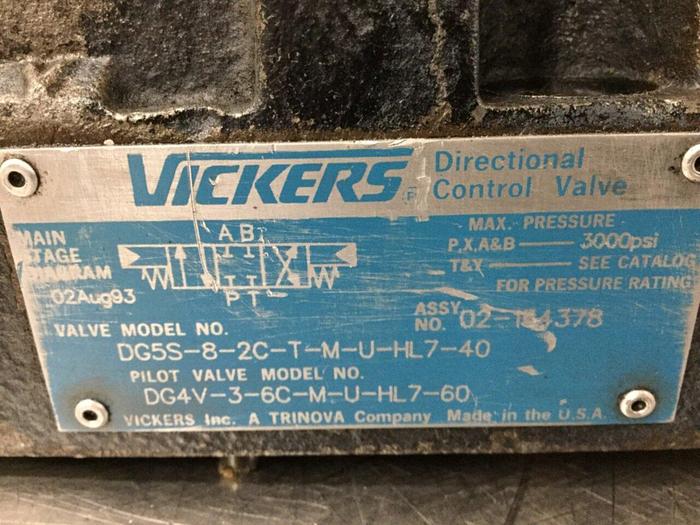 Used VICKERS Valve DG5S82CTMUHL740 Used