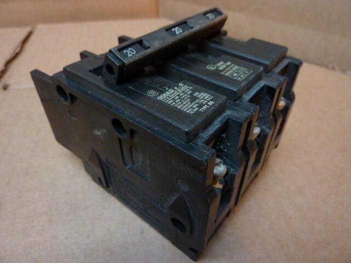 Used GOULD 20 Amp Circuit Breaker BQ3-B020 #27013