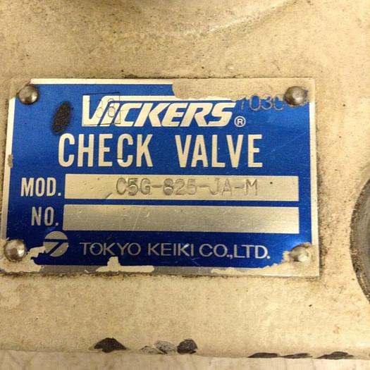 Used VICKERS Check Valve C5G825JAM Used