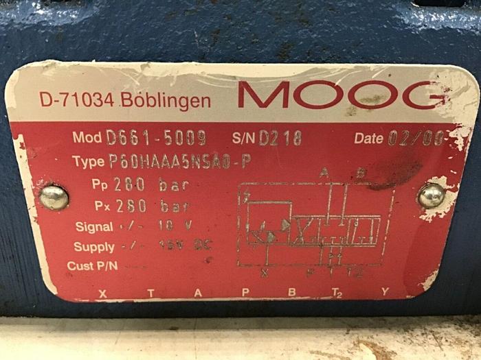Used MOOG Servo Jet Hydraulic Valve D661-5009 Used