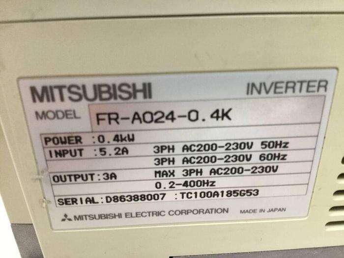 Used MITSUBISHI AC Drive FR-A024-0.4K #99156