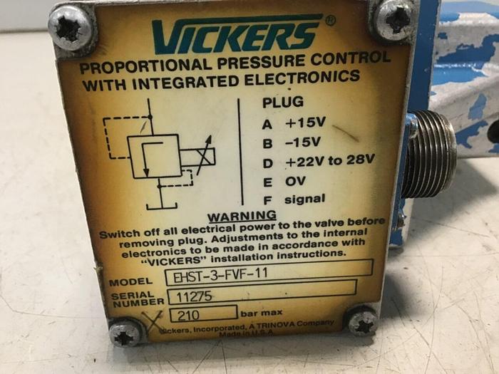 Used VICKERS Proportional Valve EHST-3-FVF-11 USED