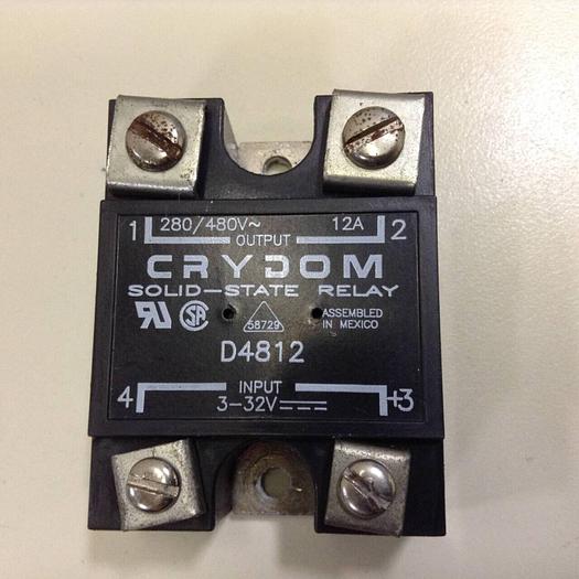 Used CRYDOM Solid State Relay D4812 #84467