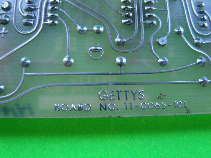 Used GETTYS Circuit Board 11-0065-101 Used