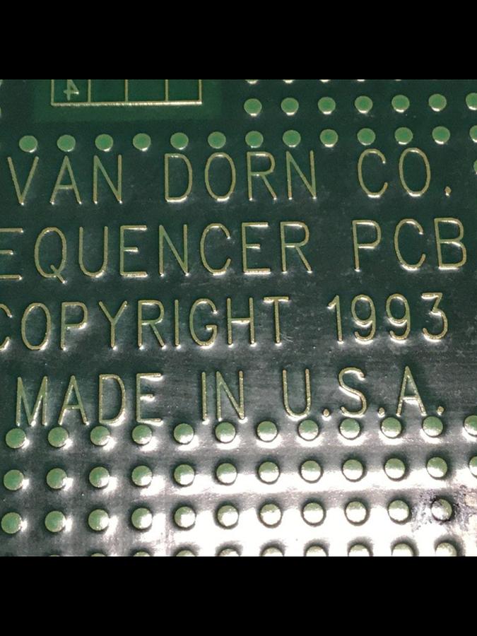 Used VAN DORN Sequencer Circuit Board PC330-029 330-029 Used