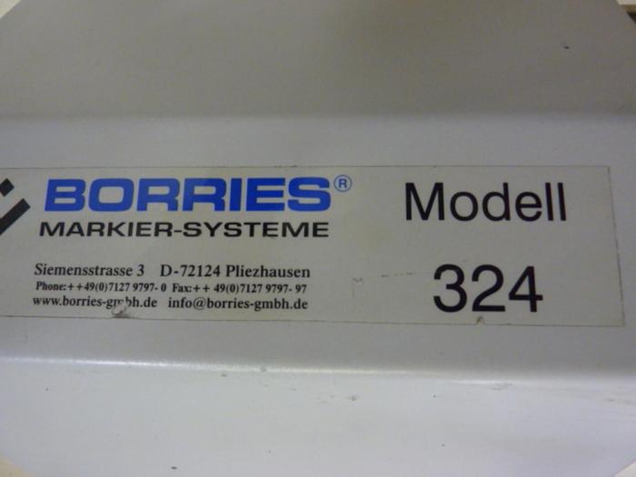 Used BORRIES Engraver Control 324 #49391