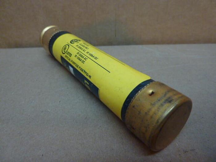 Used BUSSMANN 40 Amp Fuse LPS-RK-40SP #33668