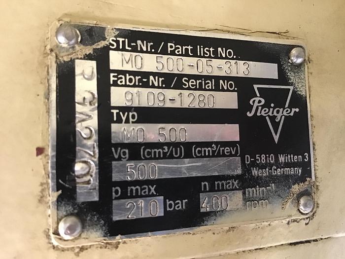 Used PLEIGER Motor M0500-05-313 Used #141075