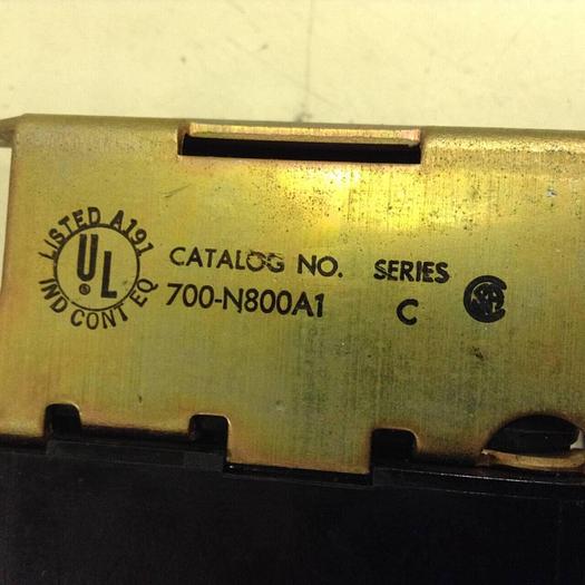 Used ALLEN BRADLEY AC Relay 700-N800A1 SER C #76179