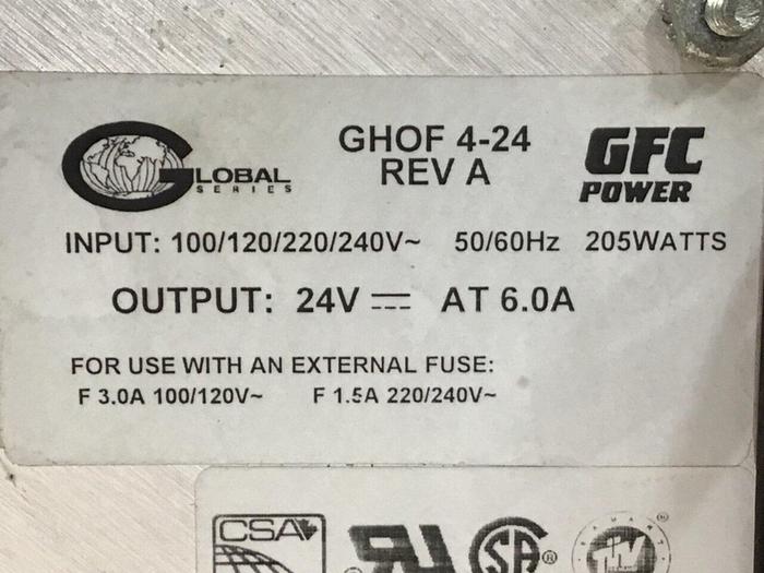Used GFC POWER Power Supply GHOF 4-24 #128907