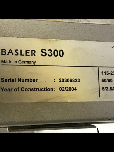 Used BASLER VISION Inline Scanner DVD-R S300 #104889